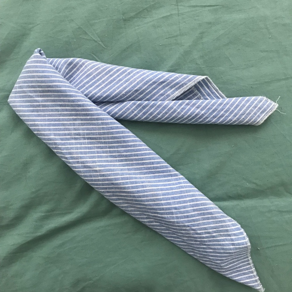 Pinstripe Bandana/ Tie